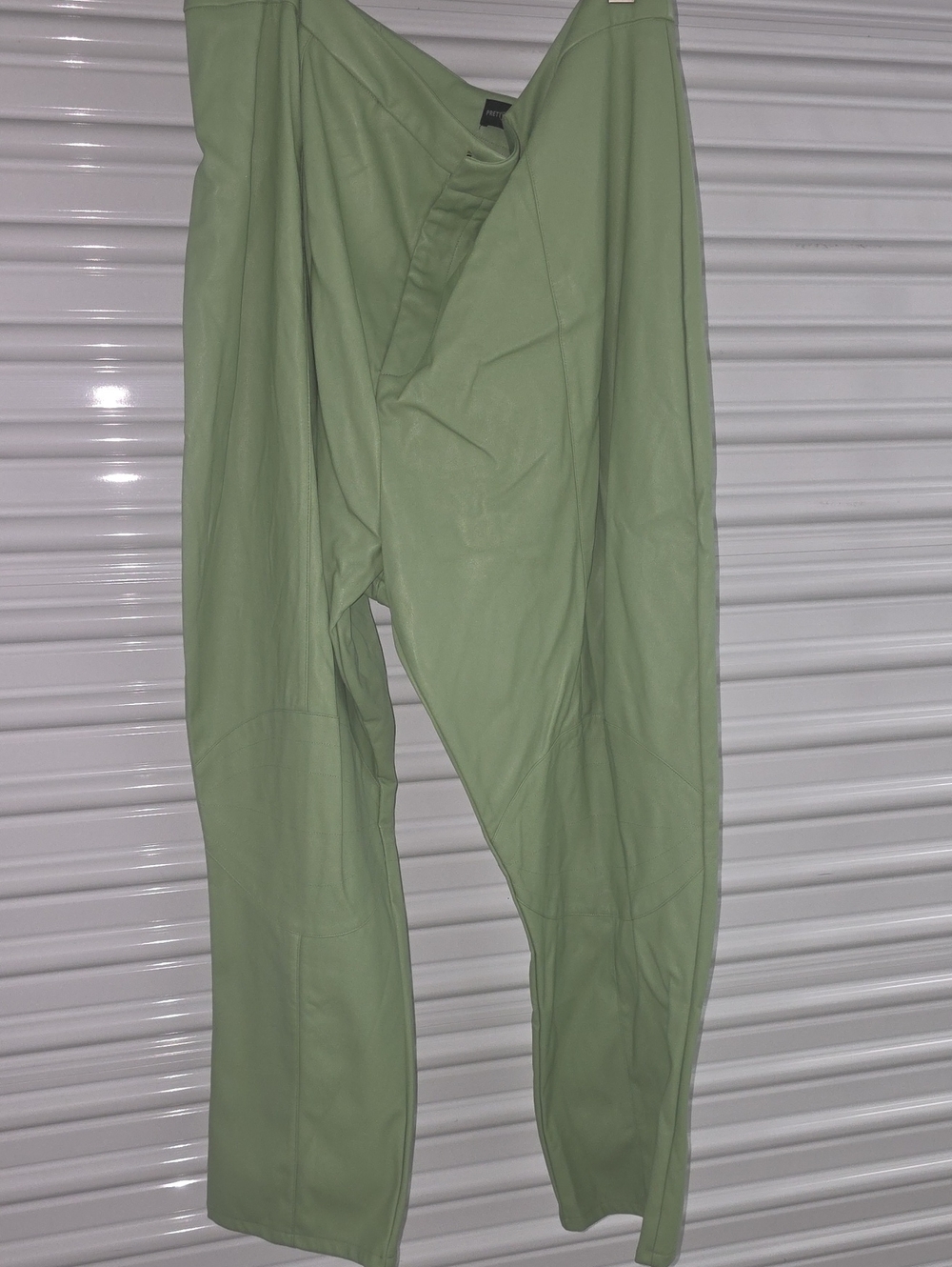 PrettyLittleThing Sage Green Boot Cut Trousers